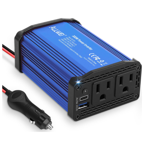 💥 300w Car Power Inverter - cigarette lighter Charger Compatible With Laptops, Starlink Mini